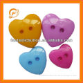 fancy decorative sewing covered heart shaped button for children